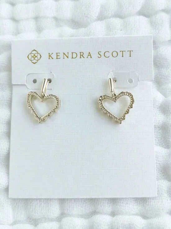 Kendra Scott Sophee Heart Drop Earrings - Picture 1 of 3